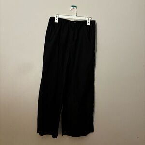 PrettyLittleThing Black Low Rise Crinkle Straight Leg Pants